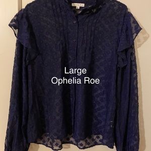 Navy Blue Blouse